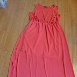 plus moda maxi dress scarf included 1x